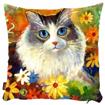 Kedili Yastık Kılıfı-31